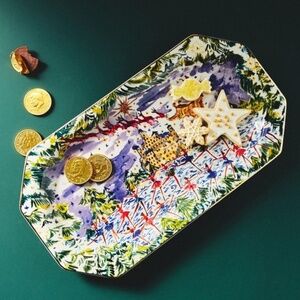 BRAND NEW ANTHROPOLOGIE Pauline de Roussy de Sales Holiday Nutcracker Platter